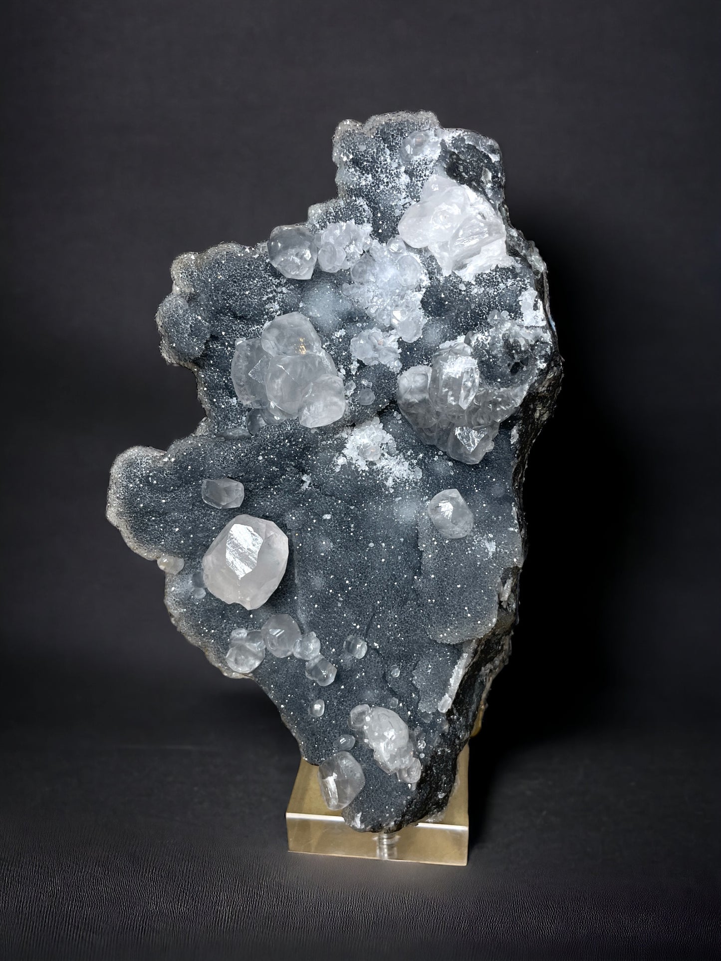 Diamond Calcite on Quartz Specimen (23-CL-02)